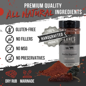 Alternative view of Lanes´s Ancho Espresso Rub (303 g)