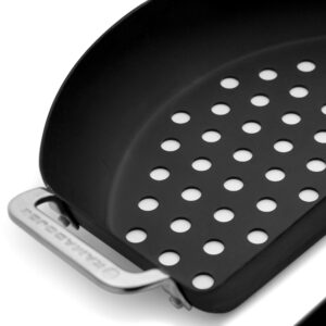 Kamado Joe Perforerad Half-Moon-Pann- Karbon Steel