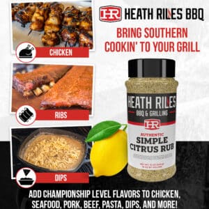 Alternative view of Heath Riles BBQ Simple Citrus Rub (340 g)